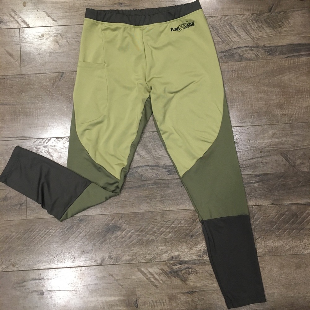 Flag Nor Fail Tri-color olive leggings